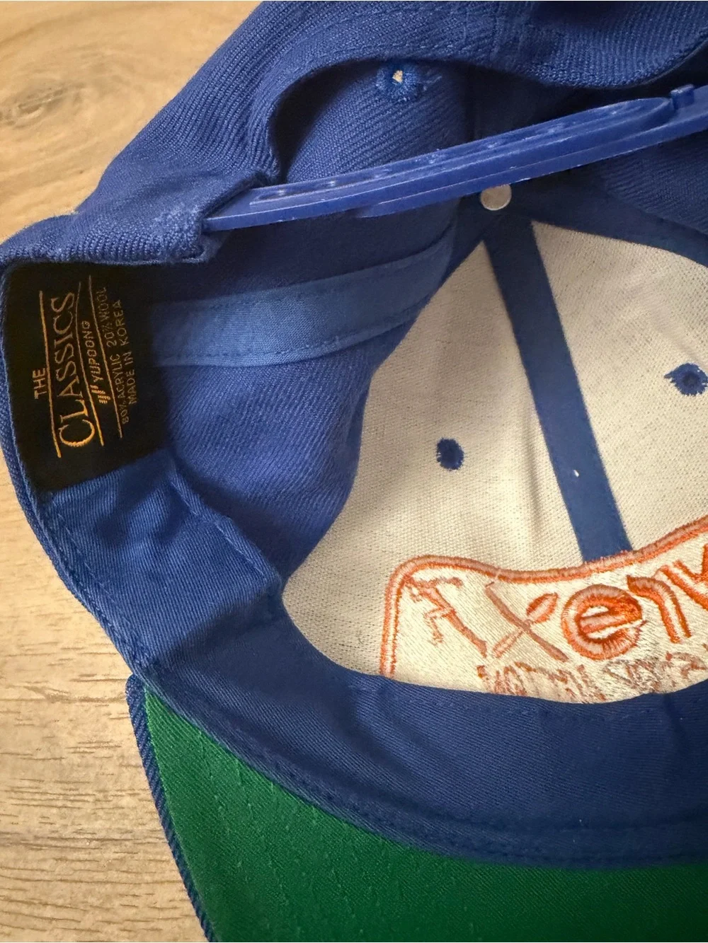 Pyrex Kids Blue Baseball Cap with Orange Logo